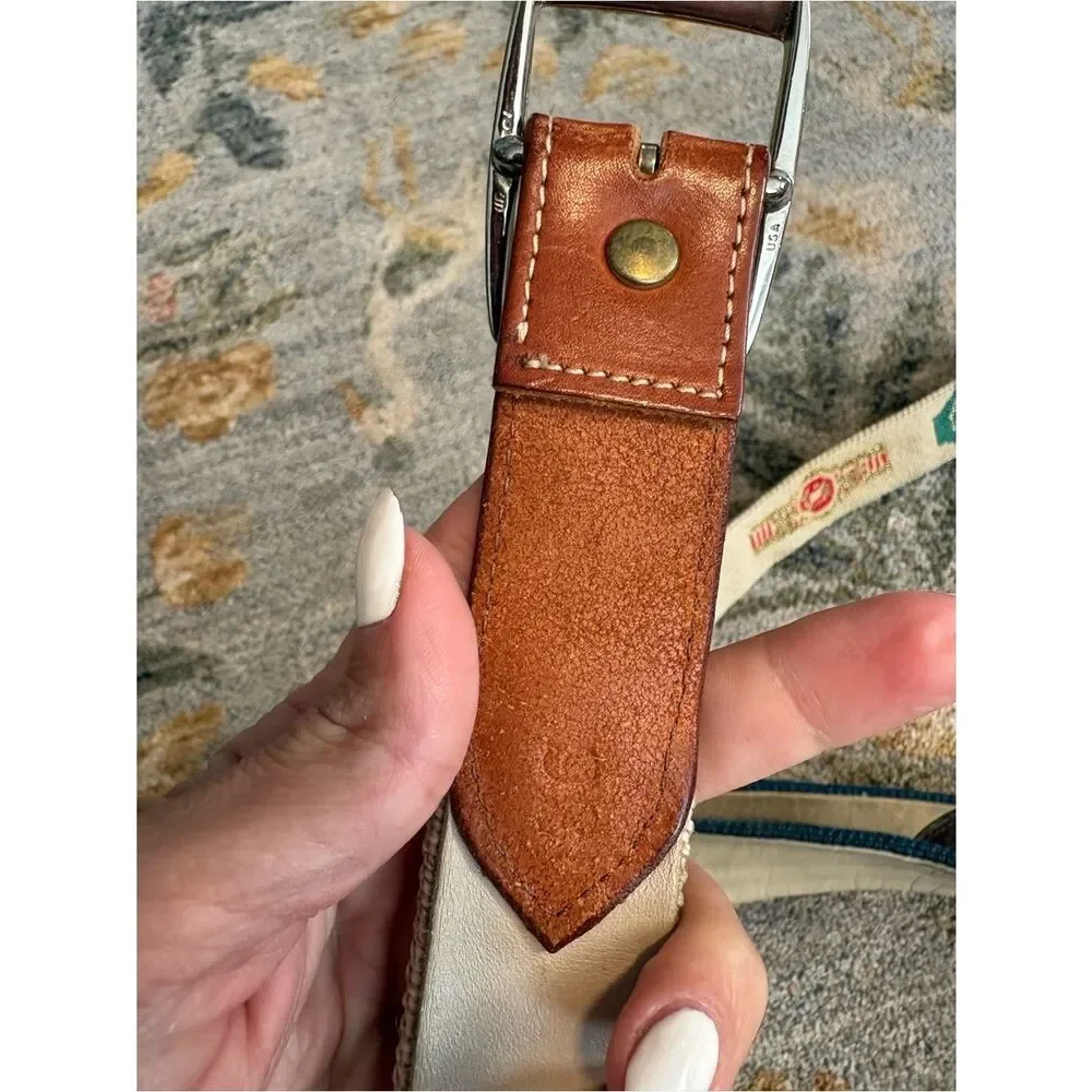 Tory Leather belt in size 36 canvas leather lot of 2